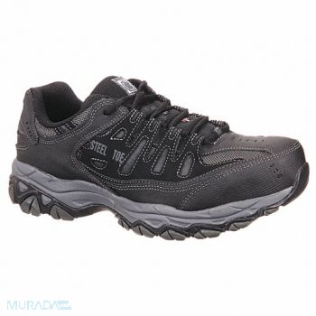 SKECHERS Athletic Shoe 9-1/2 M Black/Charcoal PR, 490C19