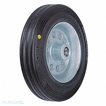 GRAINGER APPROVED Flat-Free Solid Rubber Wheel 3-7/8, 490V08