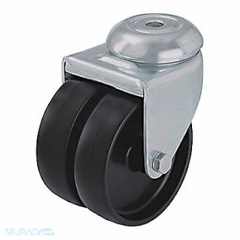 GRAINGER APPROVED Low-Profile Easy-Turn Bolt-Hole Caster, 490W31