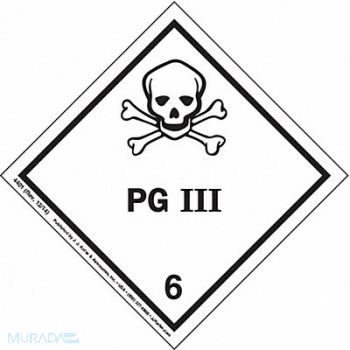 J.J. KELLER DOT Container Label 4 Label W PK500, 491G50