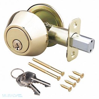 EZ-FLO Deadbolt Steel 2-3/8 or 2-3/4 Backset, 491T61