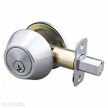 EZ-FLO Deadbolt Steel 2-3/8 or 2-3/4 Backset, 491T62