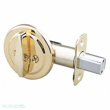 EZ-FLO Deadbolt For Key Door Brass Finish, 491T66