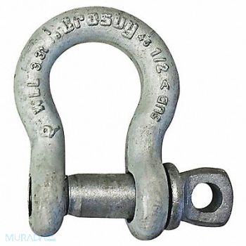 CROSBY Anchor Shackle 1/2 Body Sz Painted, 491W05