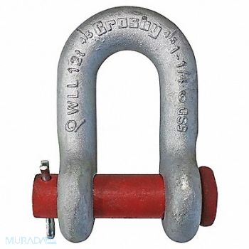 CROSBY Shackle 1-1/4 Body Sz Galvanized, 491W35
