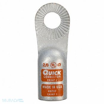 QUICKCABLE OneHole Lug Compression Connector Copper, 5LML7