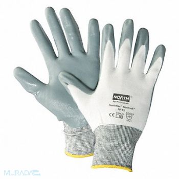 HONEYWELL NORTH Coated Gloves Nitrile Coating Sz 10 PR, 492N23