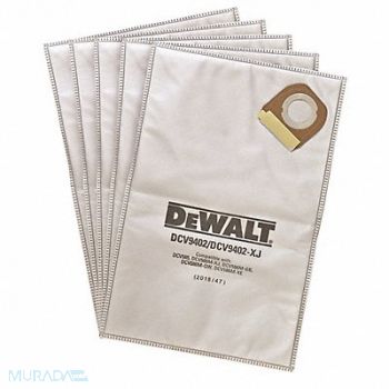 DEWALT Vacuum Bag Fleece 1-Ply Reusable, 492P15