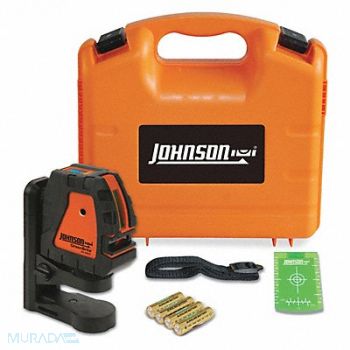 JOHNSON LEVEL TOOL Line Laser Interior Red 3A Laser Class, 492U72