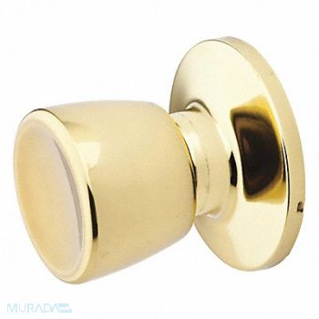 MASTER LOCK Knob Lockset Tulip Style Polished Brass, 492W58