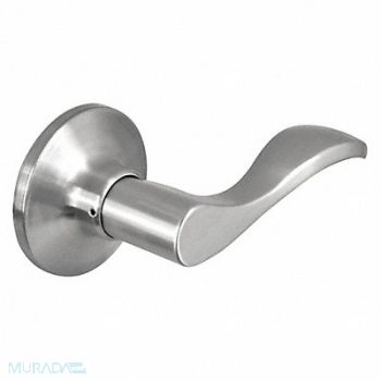 MASTER LOCK Lever Lockset Satin Nickel Wave Style, 492W74