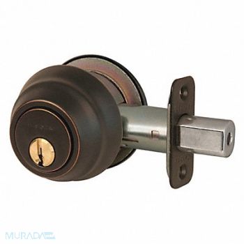 MASTER LOCK Deadbolt Aged Bronze Double Cylinder, 492W86