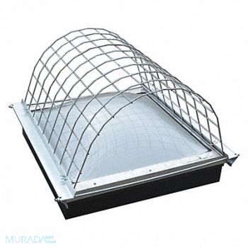 GARLOCK SAFETY SYSTEMS Domed Skylight Guard Gray 440 lb, 493M22