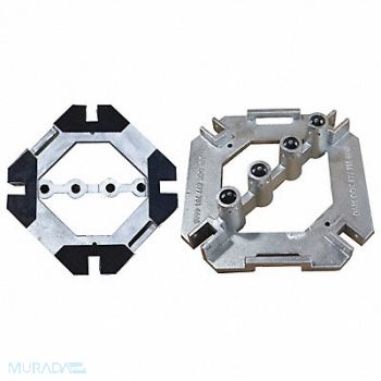 GARLOCK SAFETY SYSTEMS Guardrail Base Gray, 493M39