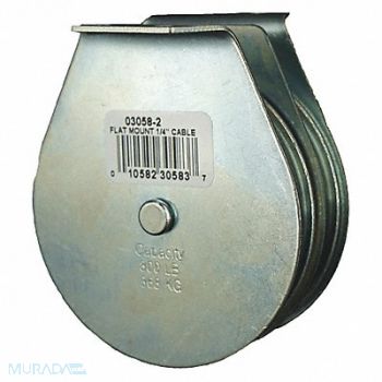 GRAINGER APPROVED Pulley Block 1/4 Rope Diameter, 493R65