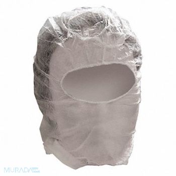 CELLUCAP Disposable Hood Elastic White PK100, 493T17