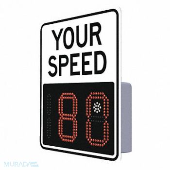 TAPCO Radar Speed Monitor Sign Aluminum 29x23, 493Y02