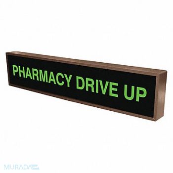 TAPCO Custom Backlit Sign 2-1/4 Lx34 Wx7 H, 493Y26