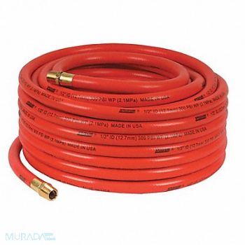 SPEEDAIRE Air Hose 1/2 ID x 250 ft L Orange, 493Y87