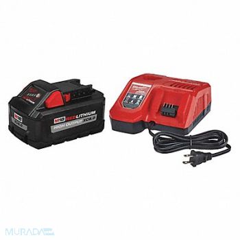 MILWAUKEE Battery and Charger (1) 8.0 Ah Li-Ion, 494D29