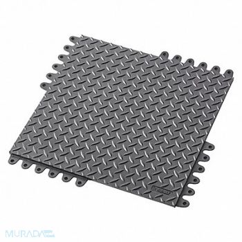 NOTRAX Interlocking Antifatigue Mat Blk PK8, 494F16