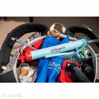 LIFESTRAW Water Filter System 0.2 Microns Blue, 494F67