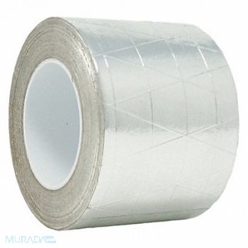 GRAINGER APPROVED Foil Tape 2 13/16 x 50 1/4 yd Aluminum, 494K07