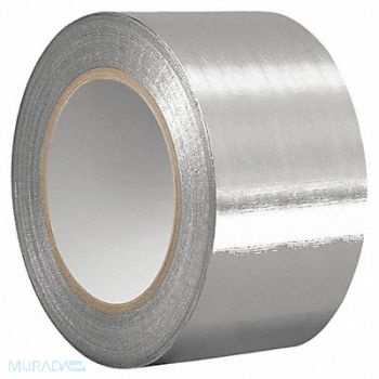 GRAINGER APPROVED Foil Tape 2 13/16 in x 60 yd Aluminum, 494K26