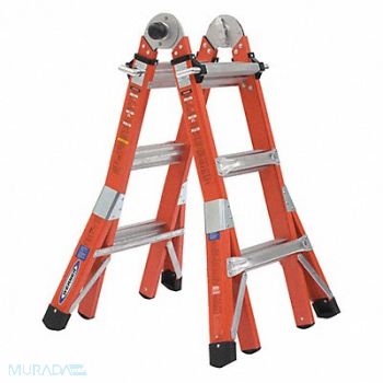 WERNER Multipurpose Ladder 300 lb 11 ft H, 494M33