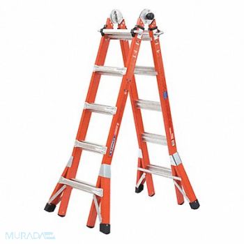WERNER Multipurpose Ladder 300 lb 19 ft H, 494M35