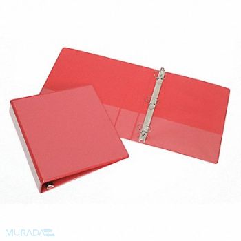 ABILITY ONE 3-Ring Binder Red, 494R99