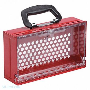 BRADY Group Lockout Box Red 10-1/2 W, 496L76