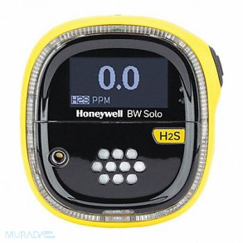 BW TECHNOLOGIES Single Gas Detector Black/Yellow 2-5/8 H, 497A88