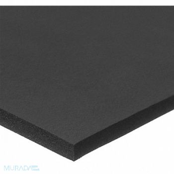 GRAINGER APPROVED Neoprene Sheet L 36 in Black, 787FY0