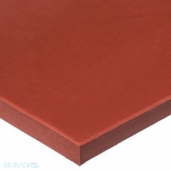 GRAINGER APPROVED J4595 Silicone Sheet 30A 36 x12 x1/16 Red, 1MVX6