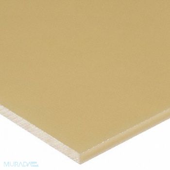 GRAINGER APPROVED PlasticSheet ABS 6 x6 2 T Beige Opaque, 55TD20