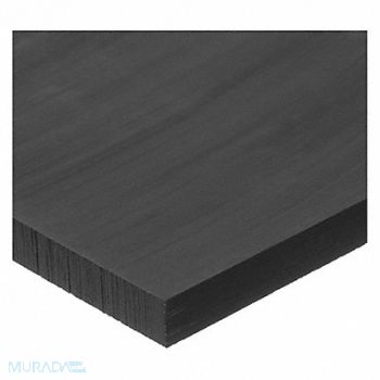 GRAINGER APPROVED PlstcSheet Nylon6/6 24 x48 2 T Blk Opaq, 60CX13