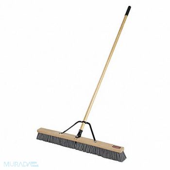 RUBBERMAID COMMERCIAL PRODUCTS Push Broom 60 in Handle L 37 in Face, 498Z18