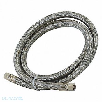 GRAINGER APPROVED Water Connector Stainless Steel Braided, 499A78