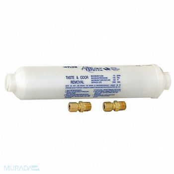 GRAINGER APPROVED Inline Water Filter 0.8 gpm 10 H 125 psi, 499C75