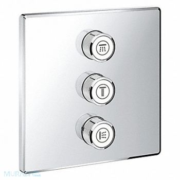 Triple Volume Control Trim Grohe Chrome, 499D37