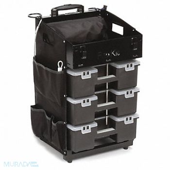 FLEXCART Black Light Duty Tool Utility Cart, 499H50