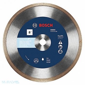BOSCH Diamond Saw Blade Blade Dia 8 in., 499K89