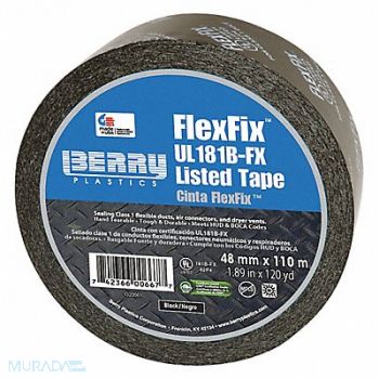 NASHUA Duct Tape Black 1 7/8in x 120 yd 3.1 mil, 499L76