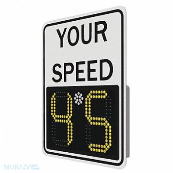TAPCO LED Radar Speed Sign Aluminum 29 x 23, 49AE10
