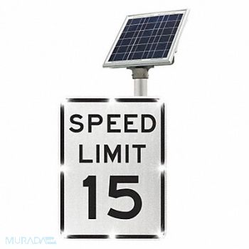 TAPCO LED Traffic Sign Speed Limit 15 24 x18, 49AE38