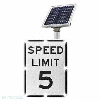 TAPCO LED Traffic Sign Speed Limit 5 24 x 18, 49AE39
