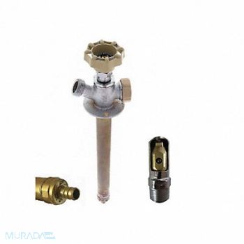 QUARTER BALL Frost Proof Sillcock PEX 8 in L, 49AF85