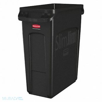 RUBBERMAID COMMERCIAL PRODUCTS J6250 Utility Container 16 gal Plastic Black, 49AJ47