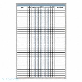 MAGNA VISUAL In/Out Board 36in.Hx24in.W Silver Frame, 49AV24